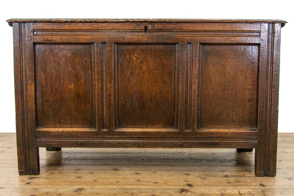 Antique Oak Coffer or Blanket Box  View III