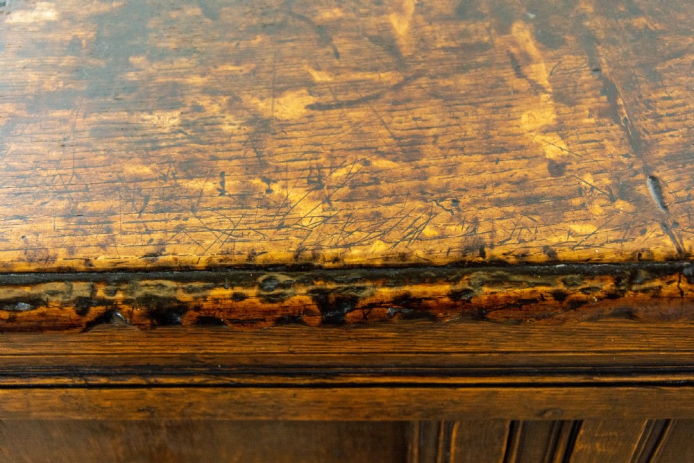 Antique Oak Coffer or Blanket Box  View VI