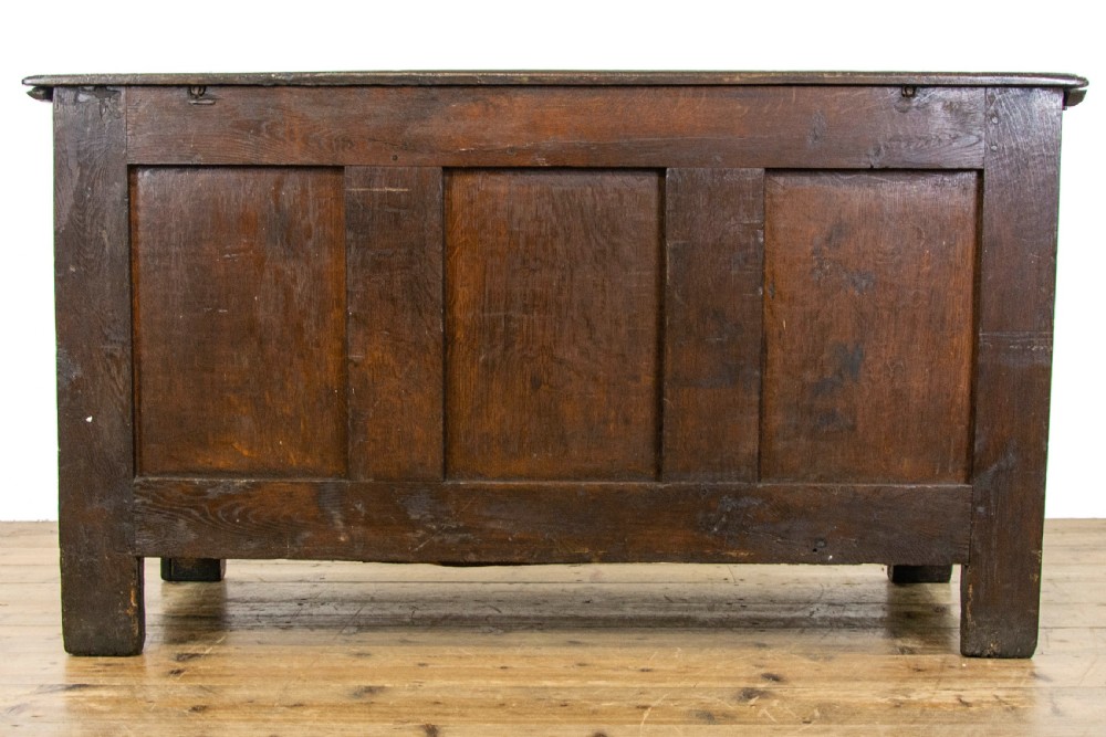 Antique Oak Coffer or Blanket Box  View XI
