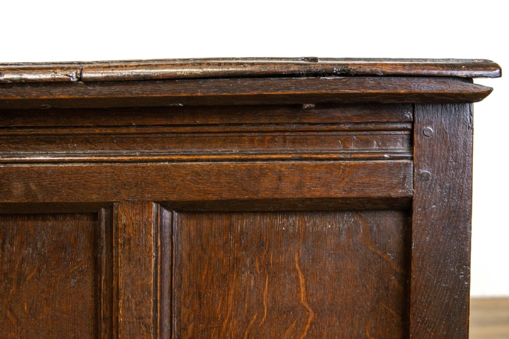Antique Oak Coffer or Blanket Box  View XII