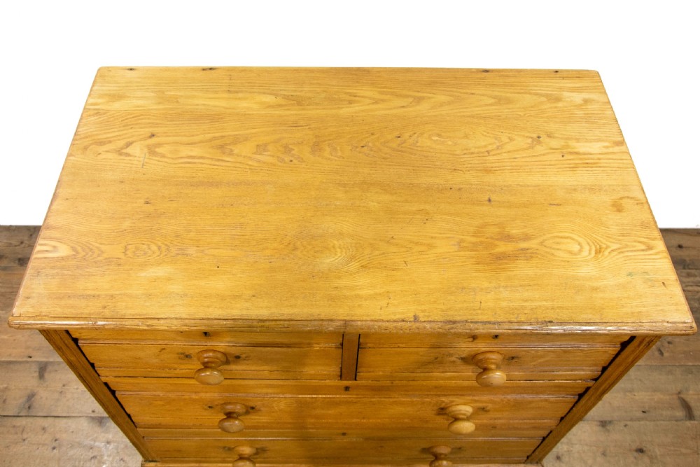 Antique Pale Oak Chest of Drawers View III