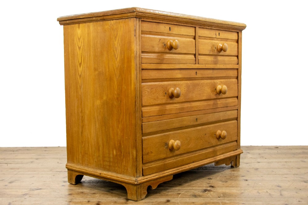Antique Pale Oak Chest of Drawers View V