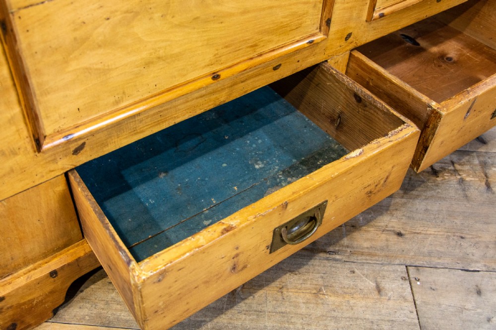 Large Rustic Antique Pine Mule Chest or Blanket Box View IV