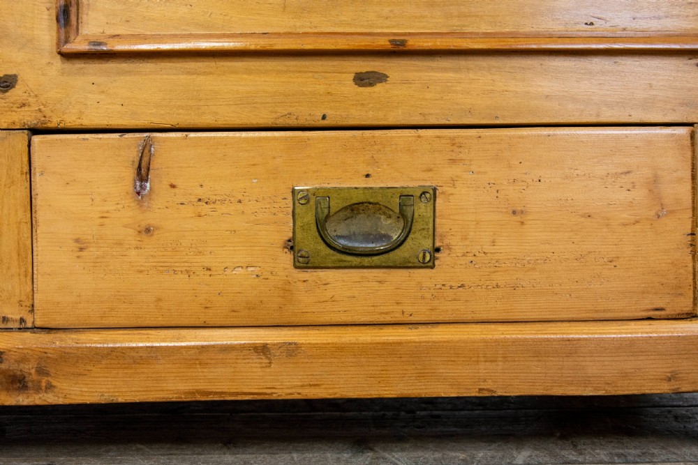 Large Rustic Antique Pine Mule Chest or Blanket Box View VIII