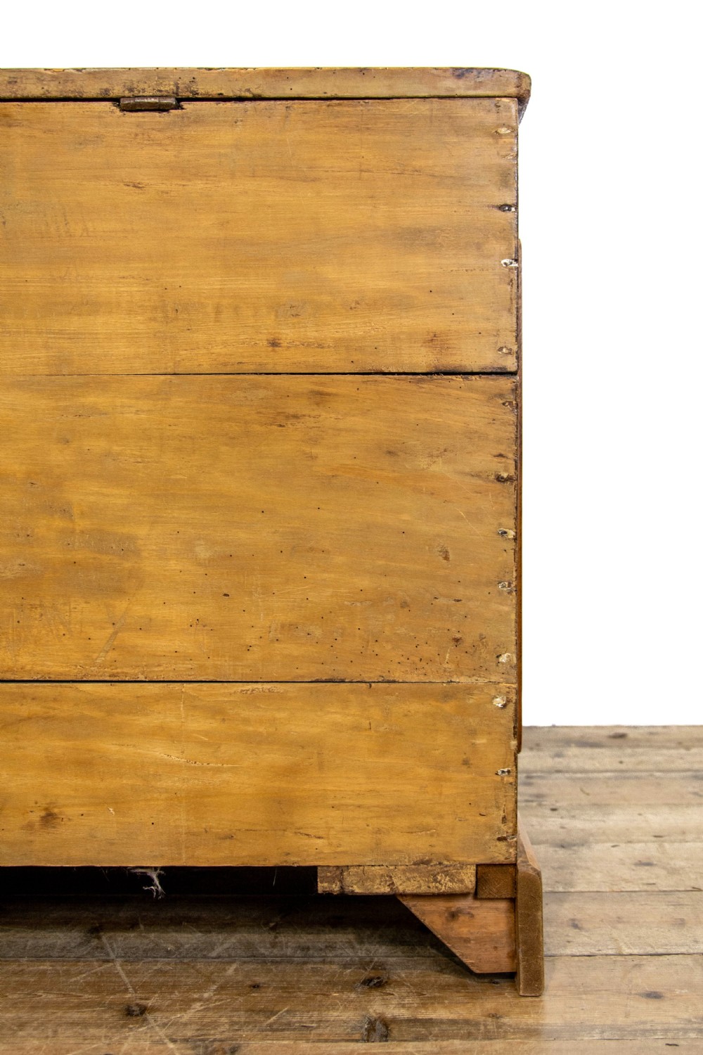 Large Rustic Antique Pine Mule Chest or Blanket Box View XIV
