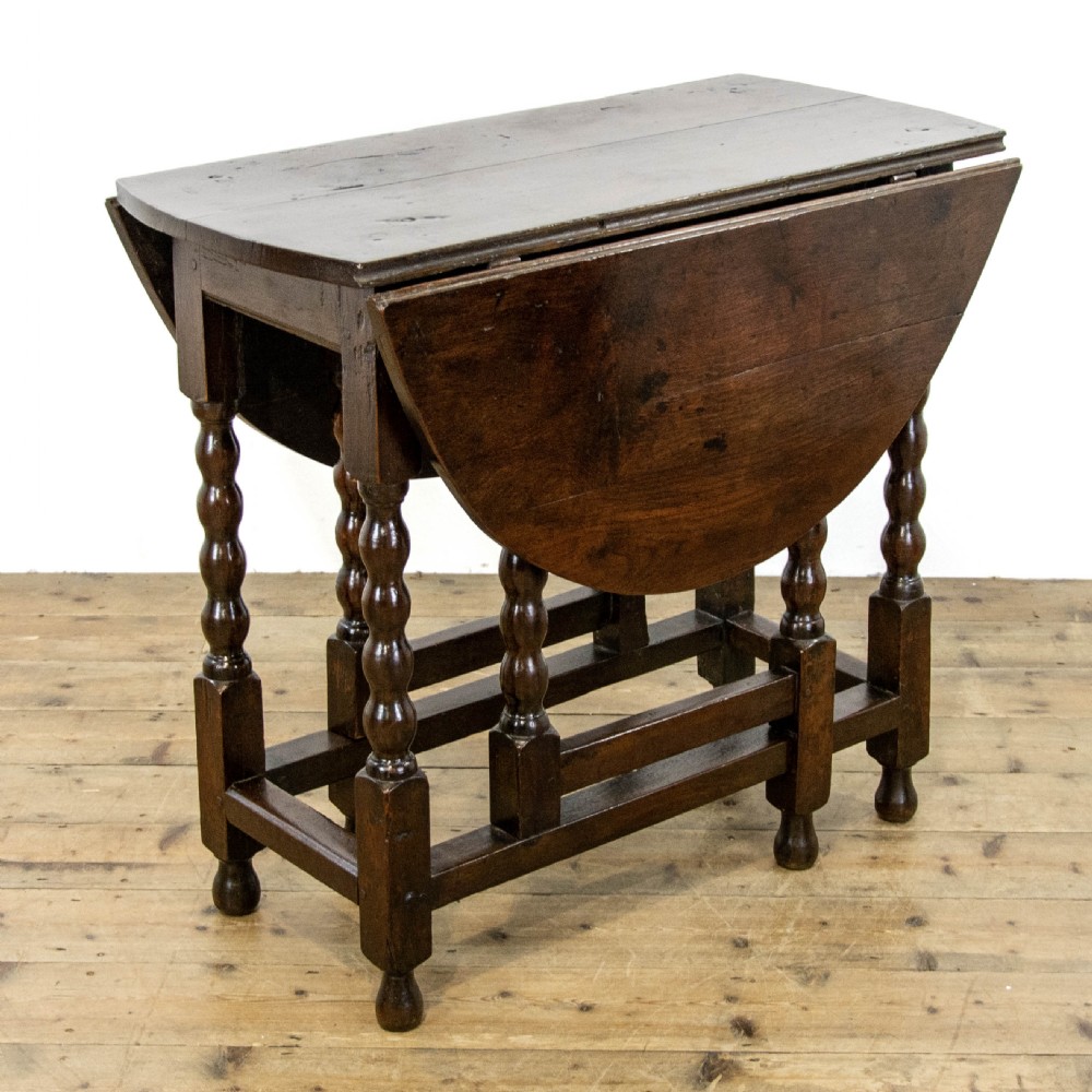 18th Century Antique Oak Gate Leg Table