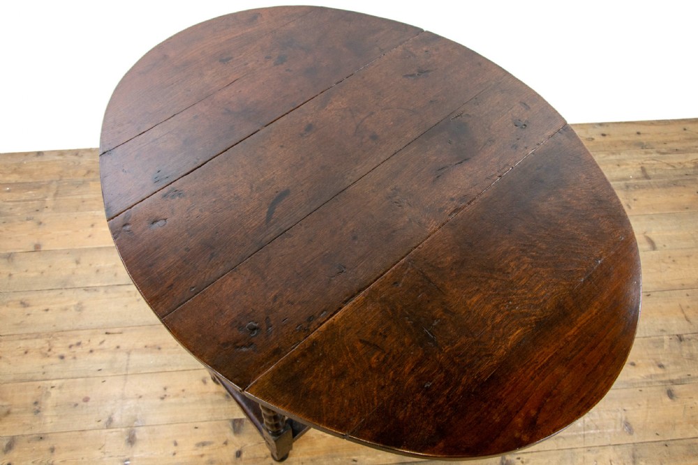 18th Century Antique Oak Gate Leg Table View IX