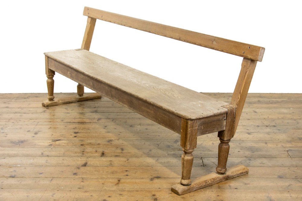 Rustic Pine Bench View V