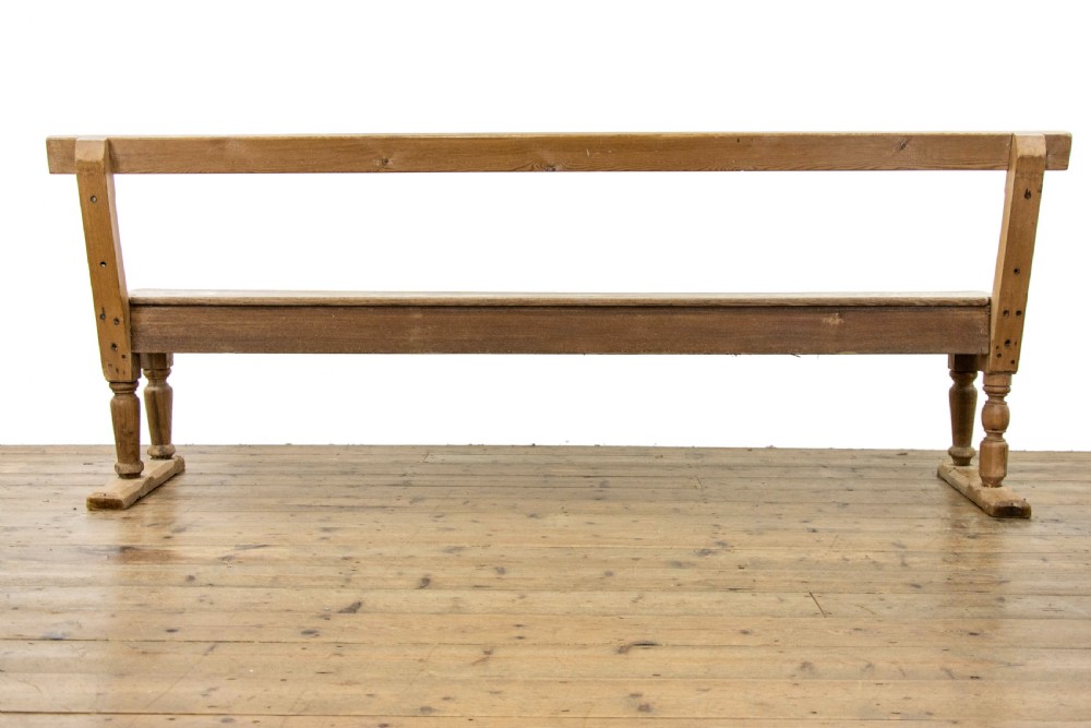 Rustic Pine Bench View VI