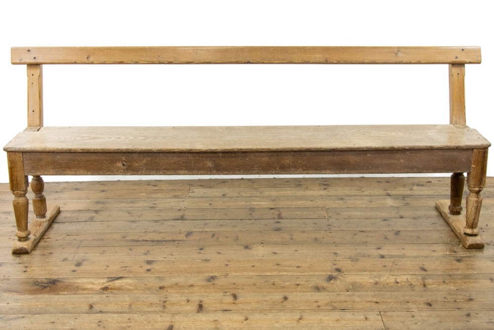 Rustic Pine Bench View VII