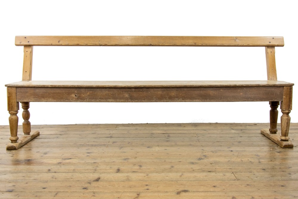 Rustic Pine Bench View VIII