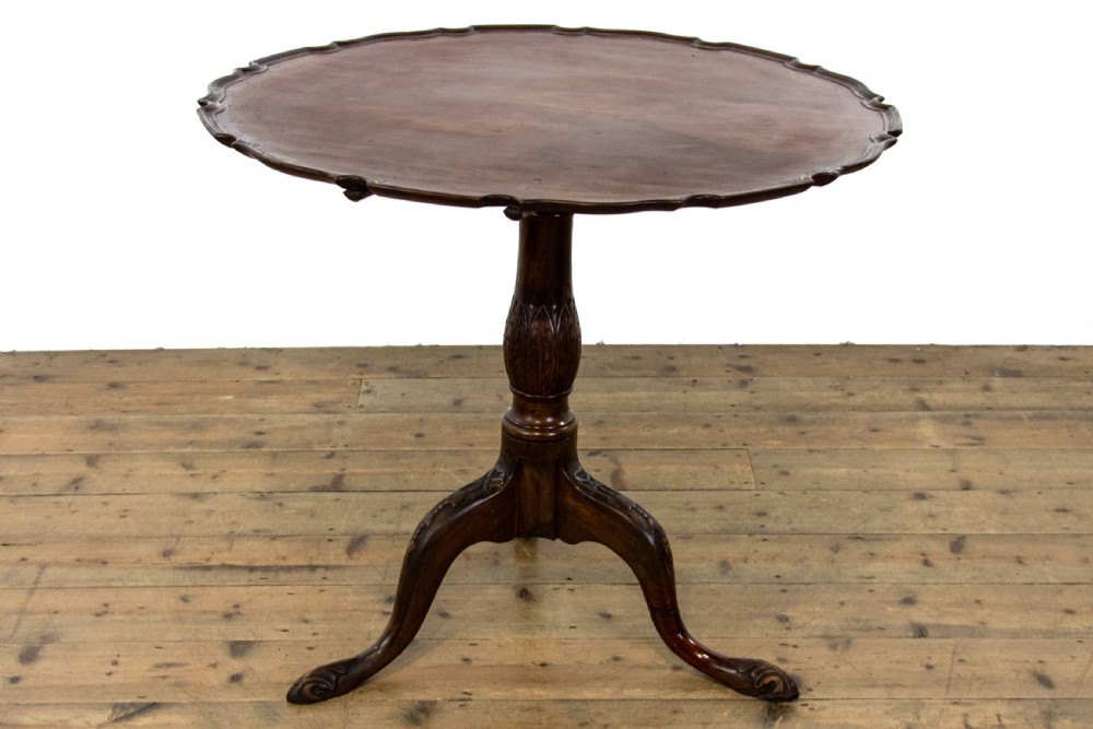 Antique Mahogany Pie Crust Table View VIII