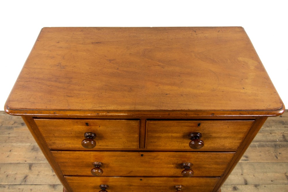 Small Victorian Mahogany Chest of Drawers  View V