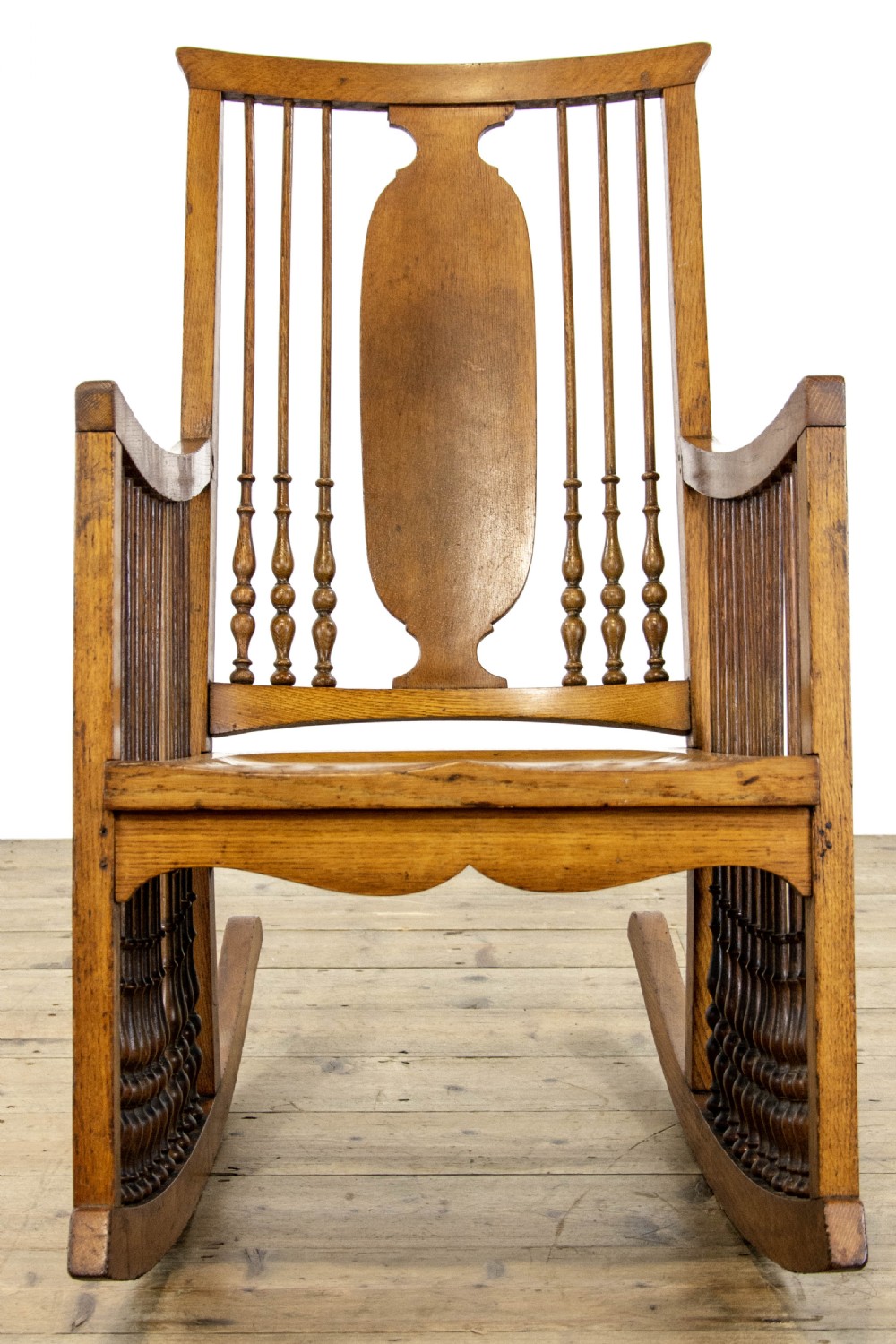 Antique Oak Arts & Crafts Rocking Chair View III