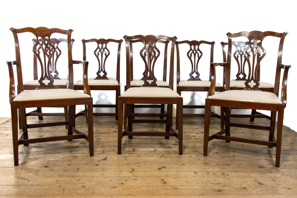 Set of Eight Antique Mahogany Dining Chairs by Waring and Gillow View II