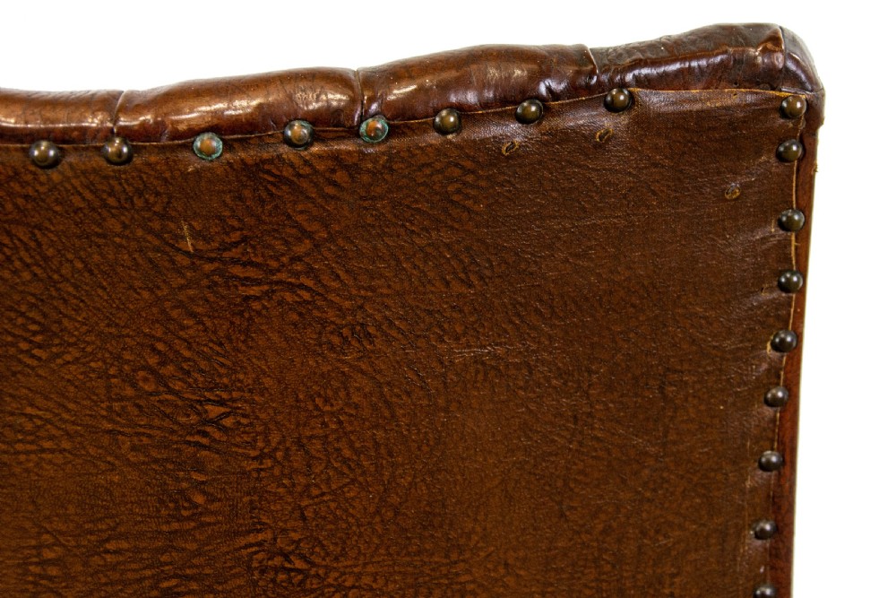 Oak and Leather Art Deco Armchair View VIII