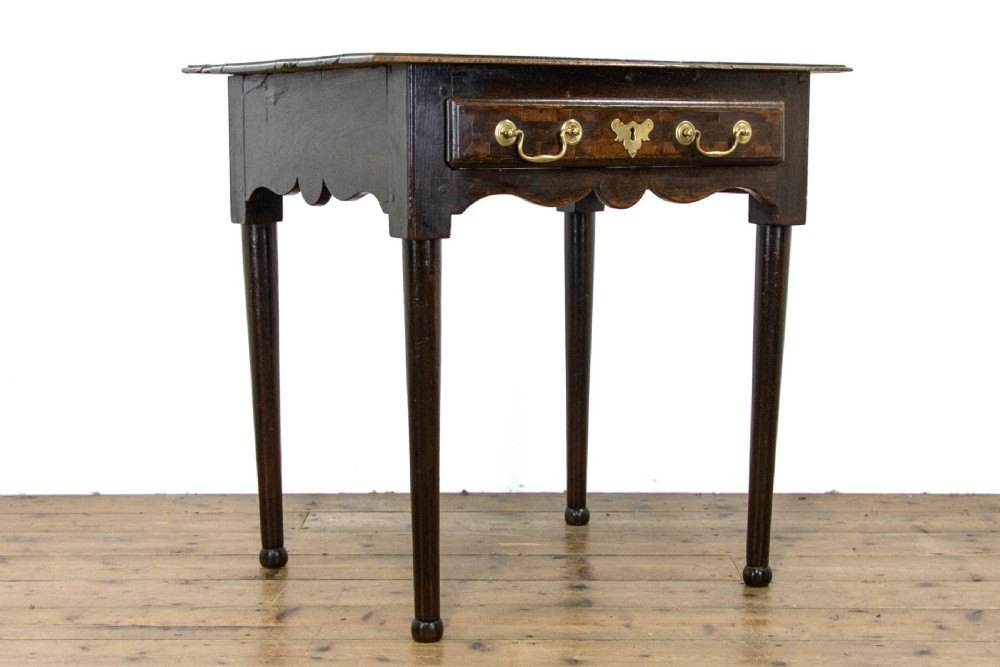 Antique Georgian Oak Side Table View II