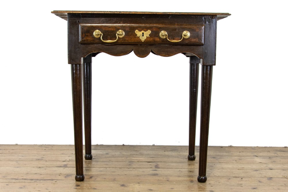 Antique Georgian Oak Side Table View IV