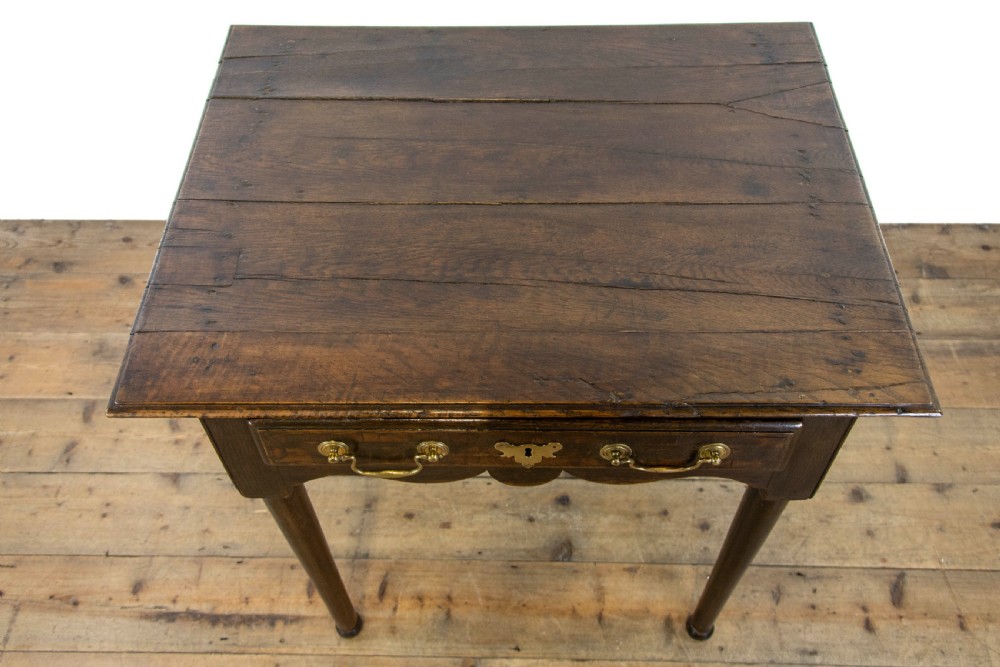 Antique Georgian Oak Side Table View V