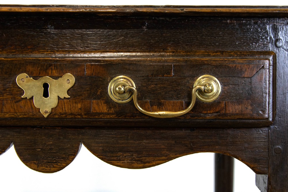 Antique Georgian Oak Side Table View VI