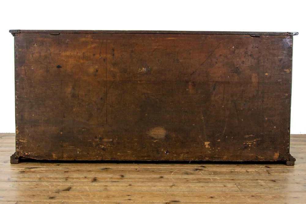 Large Antique Oak Blanket Box or Chest  View XII