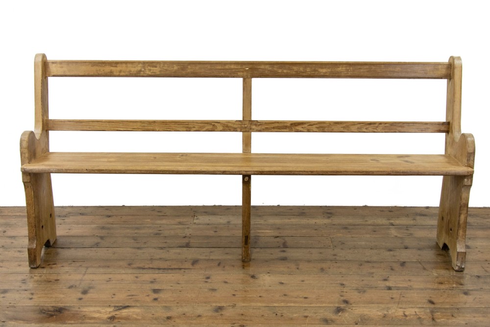 Rustic Antique Pine Bench View VII