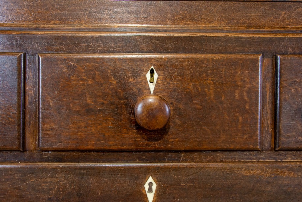 Antique Welsh Oak Press Cupboard 1878 View XII