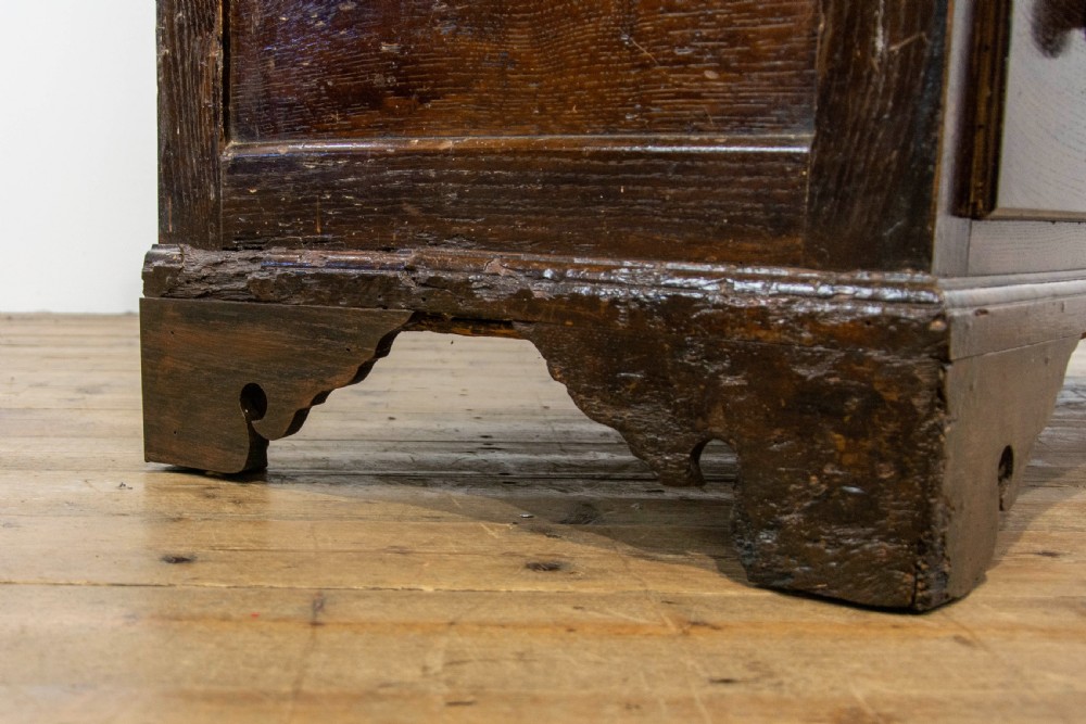 Antique Welsh Oak Press Cupboard 1878 View XIII