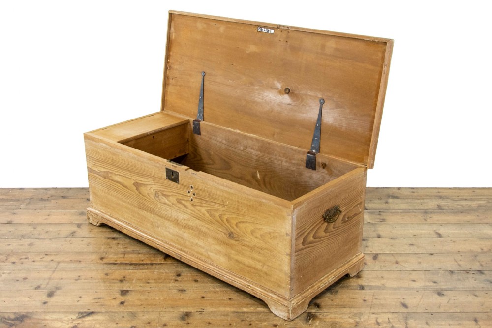 Antique Pine Trunk or Blanket Box View VII
