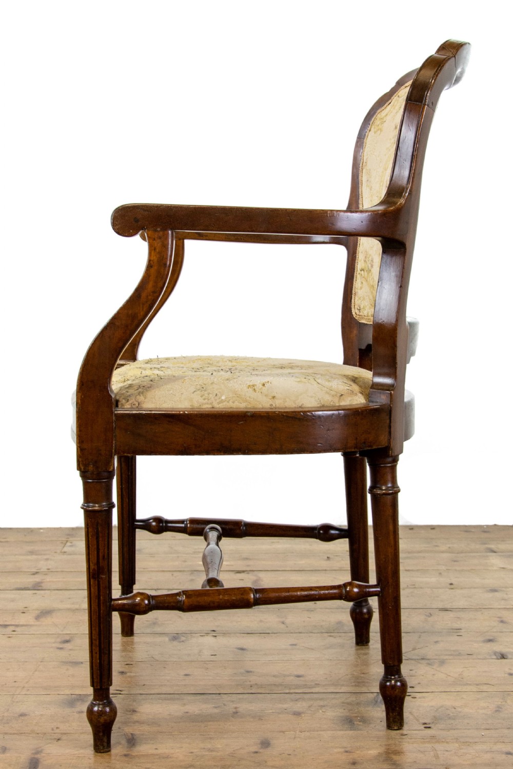 Antique French Walnut Armchair with Tapestry View VI