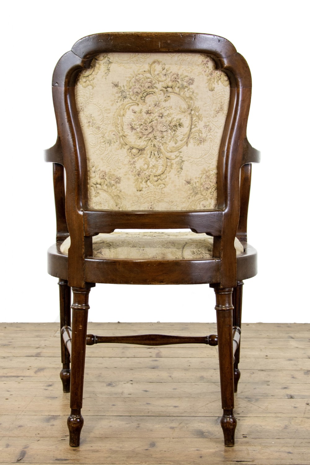 Antique French Walnut Armchair with Tapestry View VII