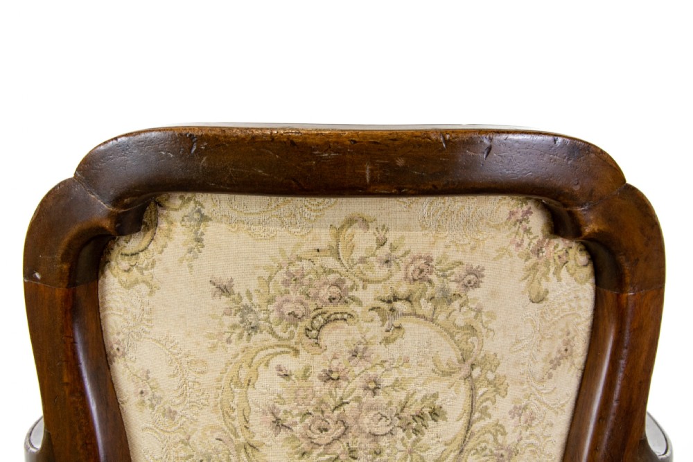 Antique French Walnut Armchair with Tapestry View VIII