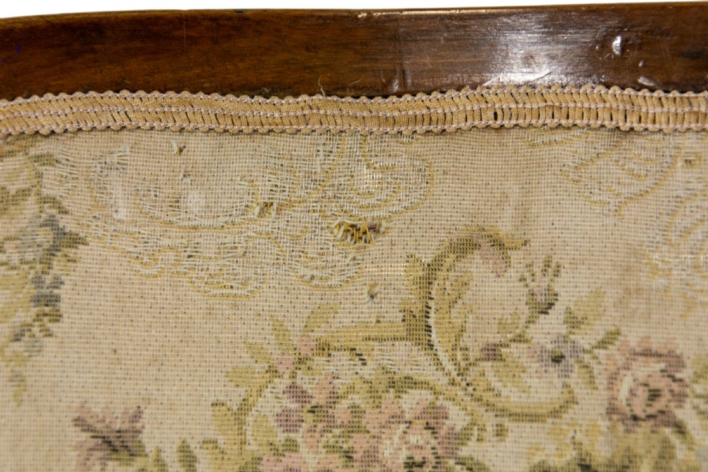 Antique French Walnut Armchair with Tapestry View XI