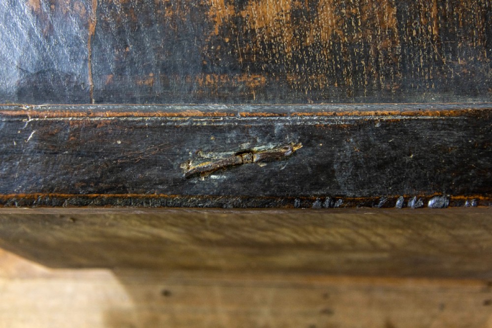 Antique Oak Carved Coffer View VIII