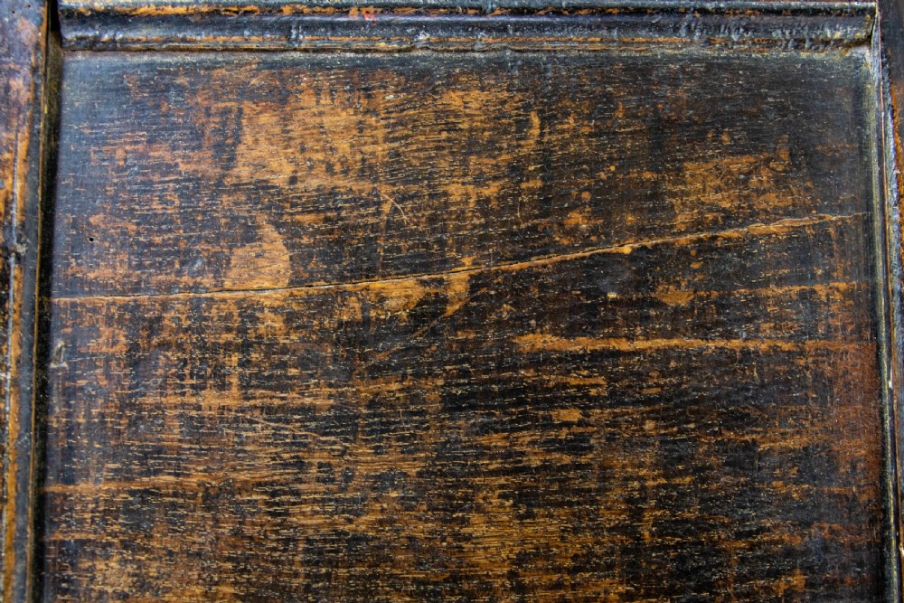 Antique Oak Carved Coffer View XII