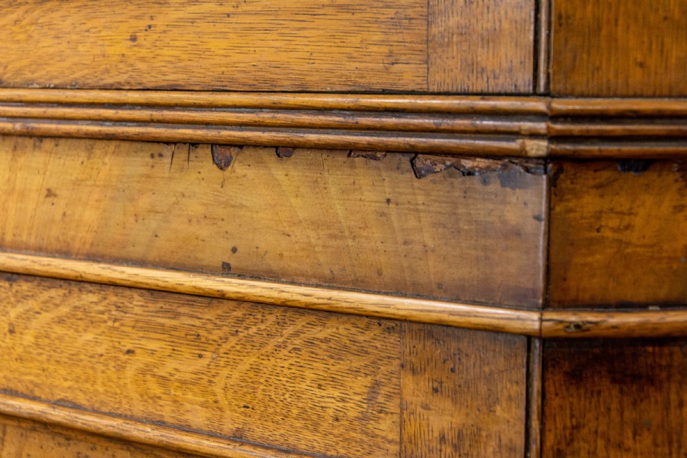 Antique Georgian Oak Corner Cupboard with Glazed Top View XI