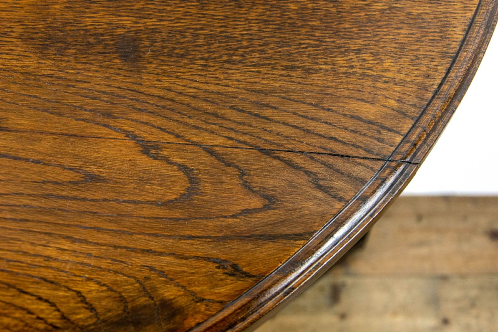 Antique Oak Credence Table View V