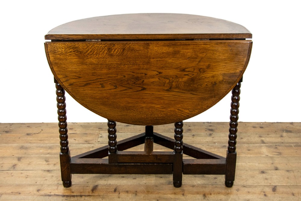 Antique Oak Credence Table View VII
