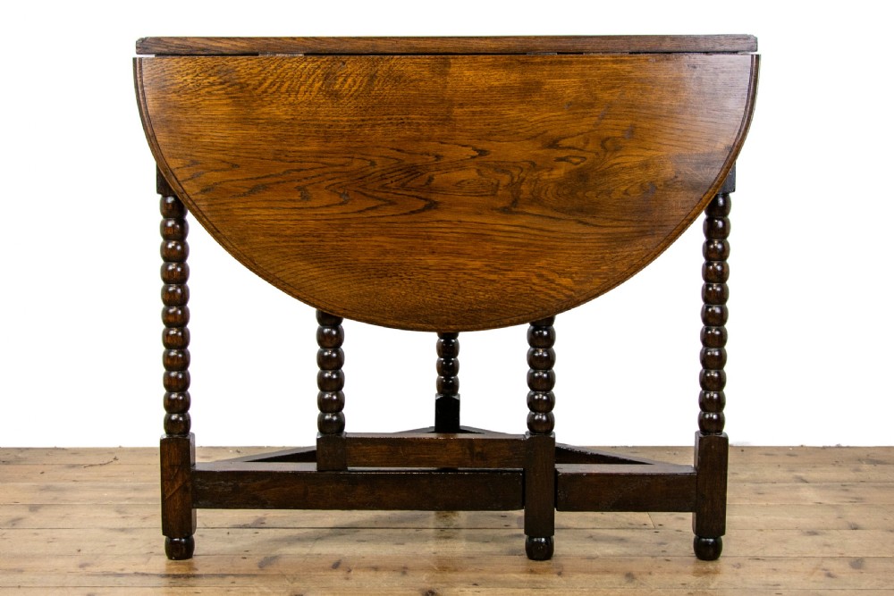 Antique Oak Credence Table View VIII