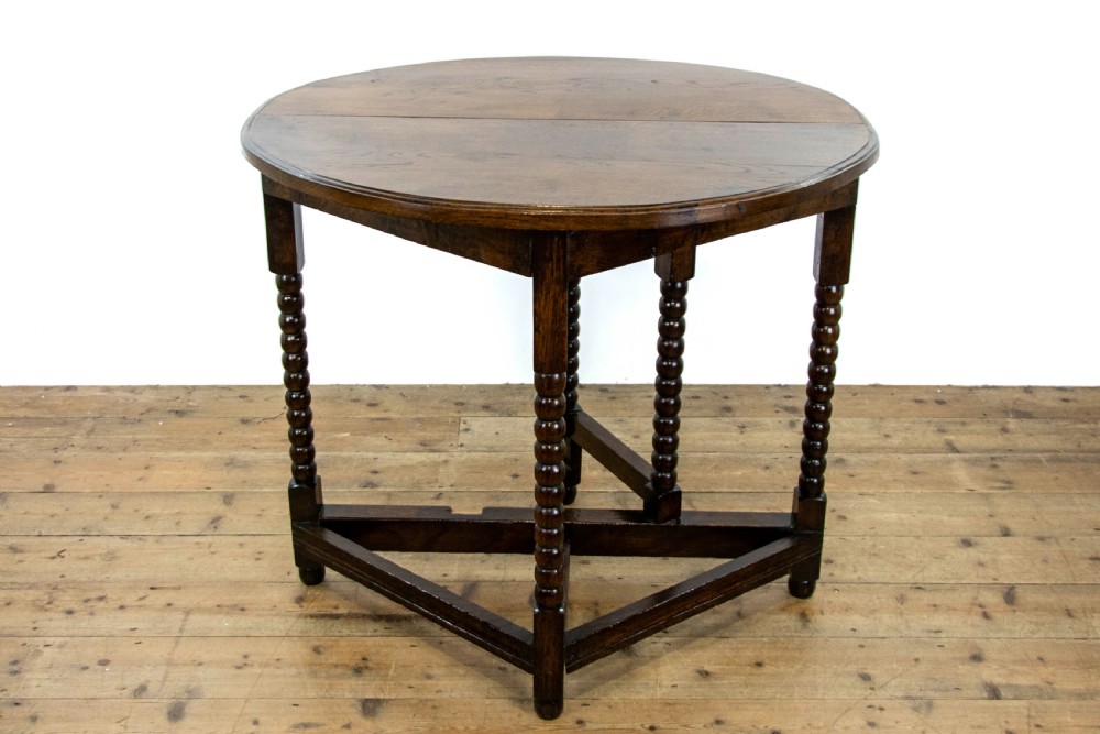 Antique Oak Credence Table View XII