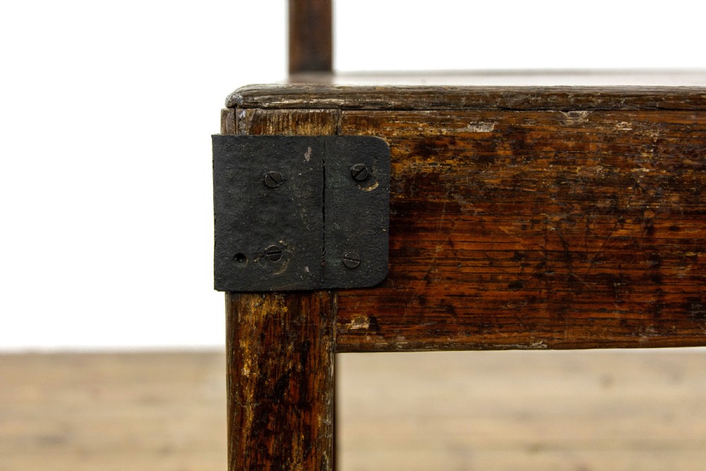 Set of Four Antique Oak Farmhouse Chairs View V