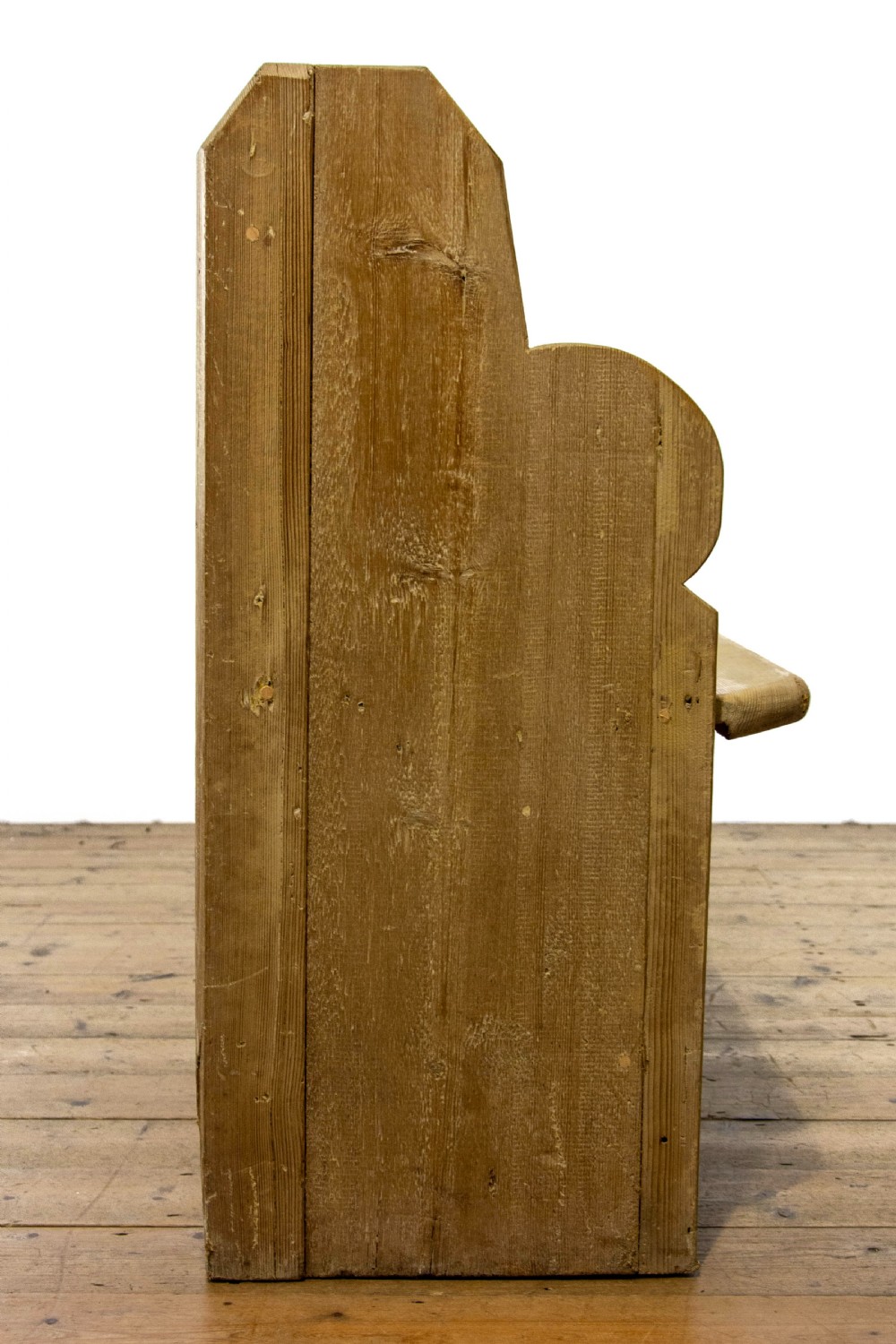 Rustic Antique Pine Pew Bench View IV