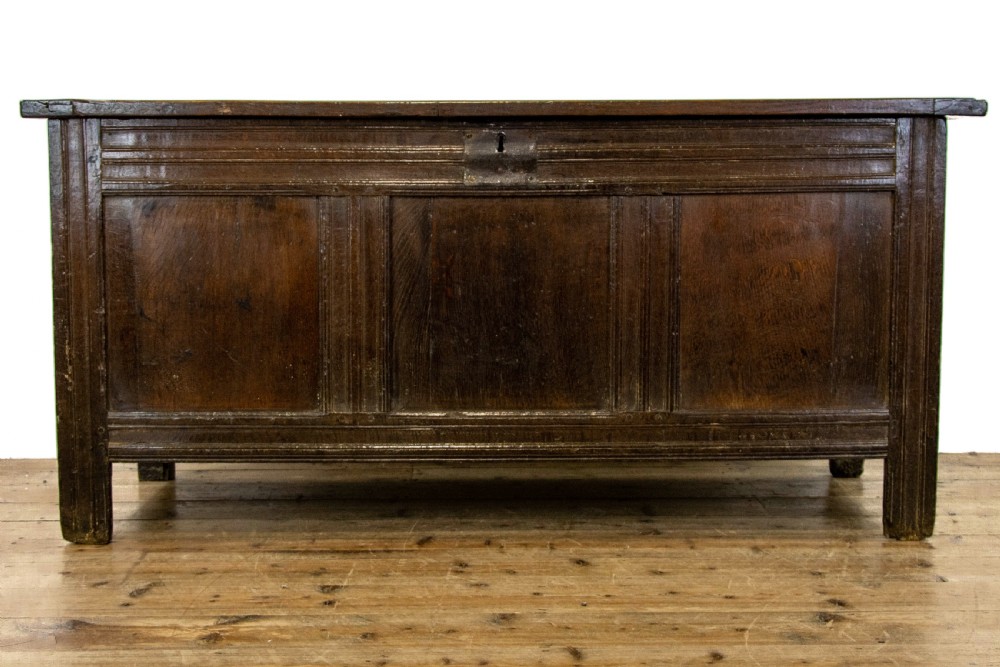 Antique 18th Century Oak Coffer  View III