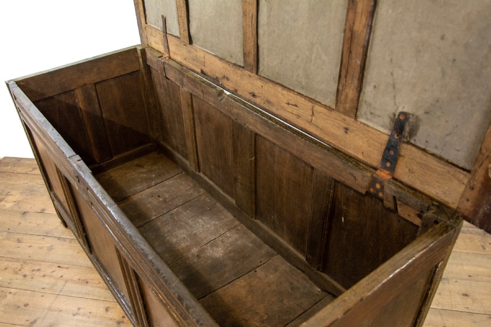 Antique 18th Century Oak Coffer  View VII