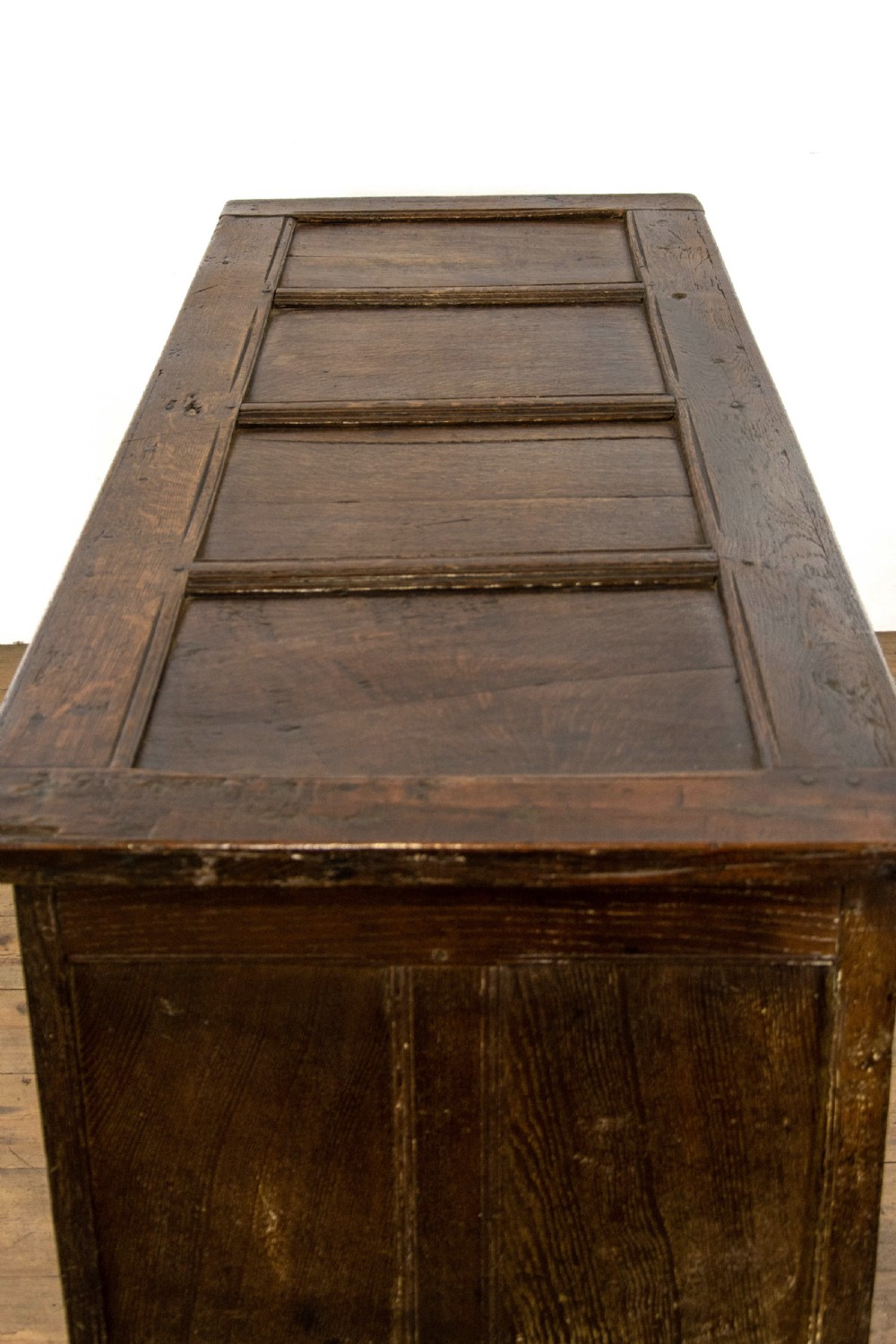 Antique 18th Century Oak Coffer  View X