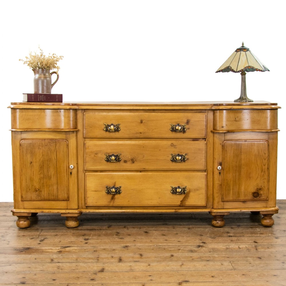 Antique Victorian Pine Dresser Base Sideboard View II