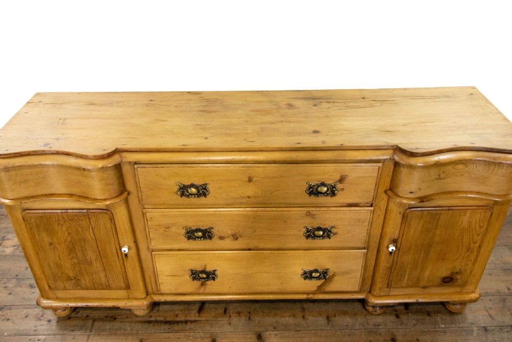 Antique Victorian Pine Dresser Base Sideboard View IV