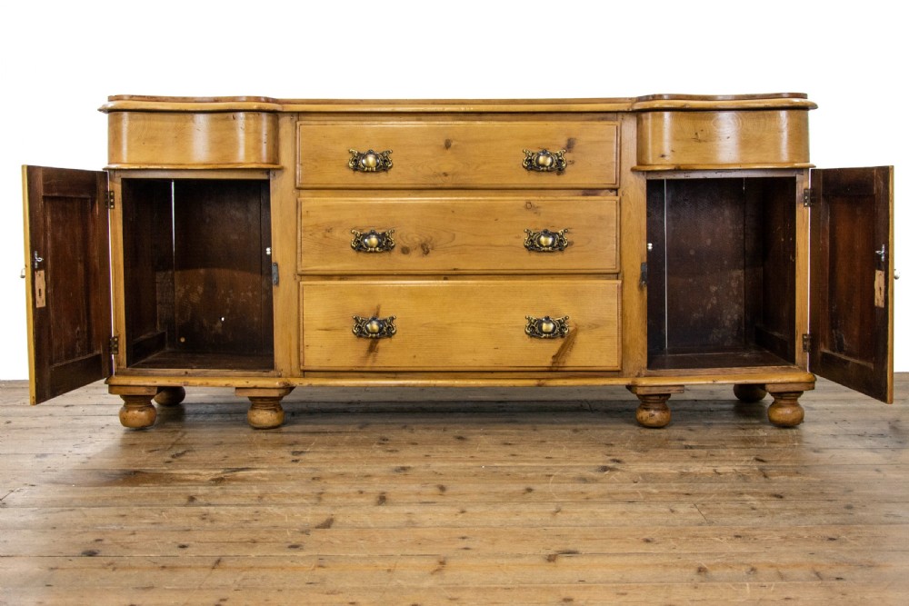 Antique Victorian Pine Dresser Base Sideboard View V