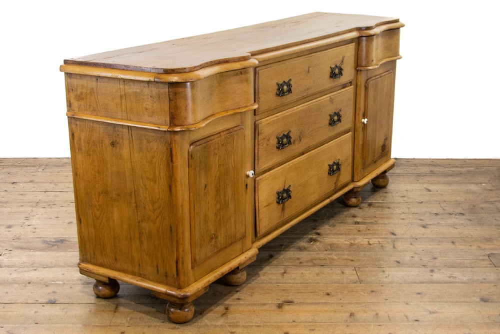 Antique Victorian Pine Dresser Base Sideboard View VI