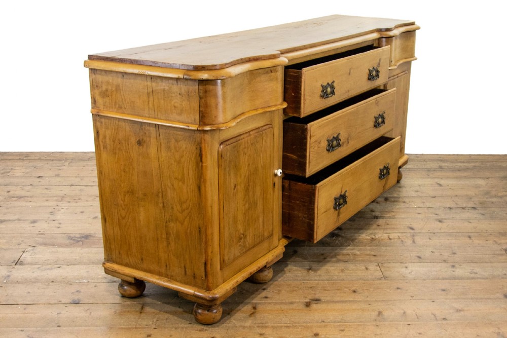Antique Victorian Pine Dresser Base Sideboard View VIII